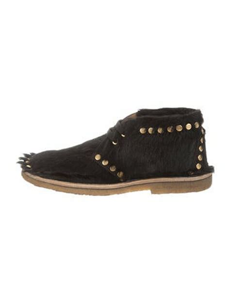 prada calf hair desert boots|Prada.